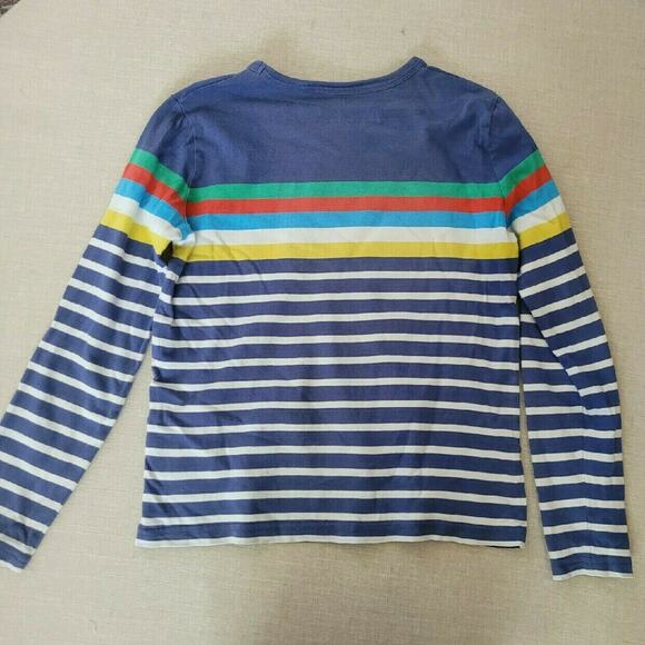 Mini Boden Boy's Rainbow Striped Long Sleeve Tee - Picture 10 of 10